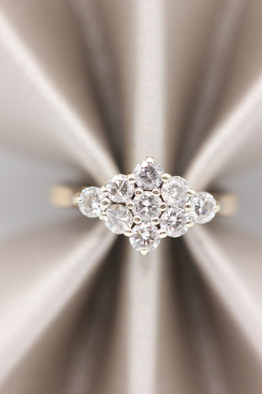 Diamond cluster ring