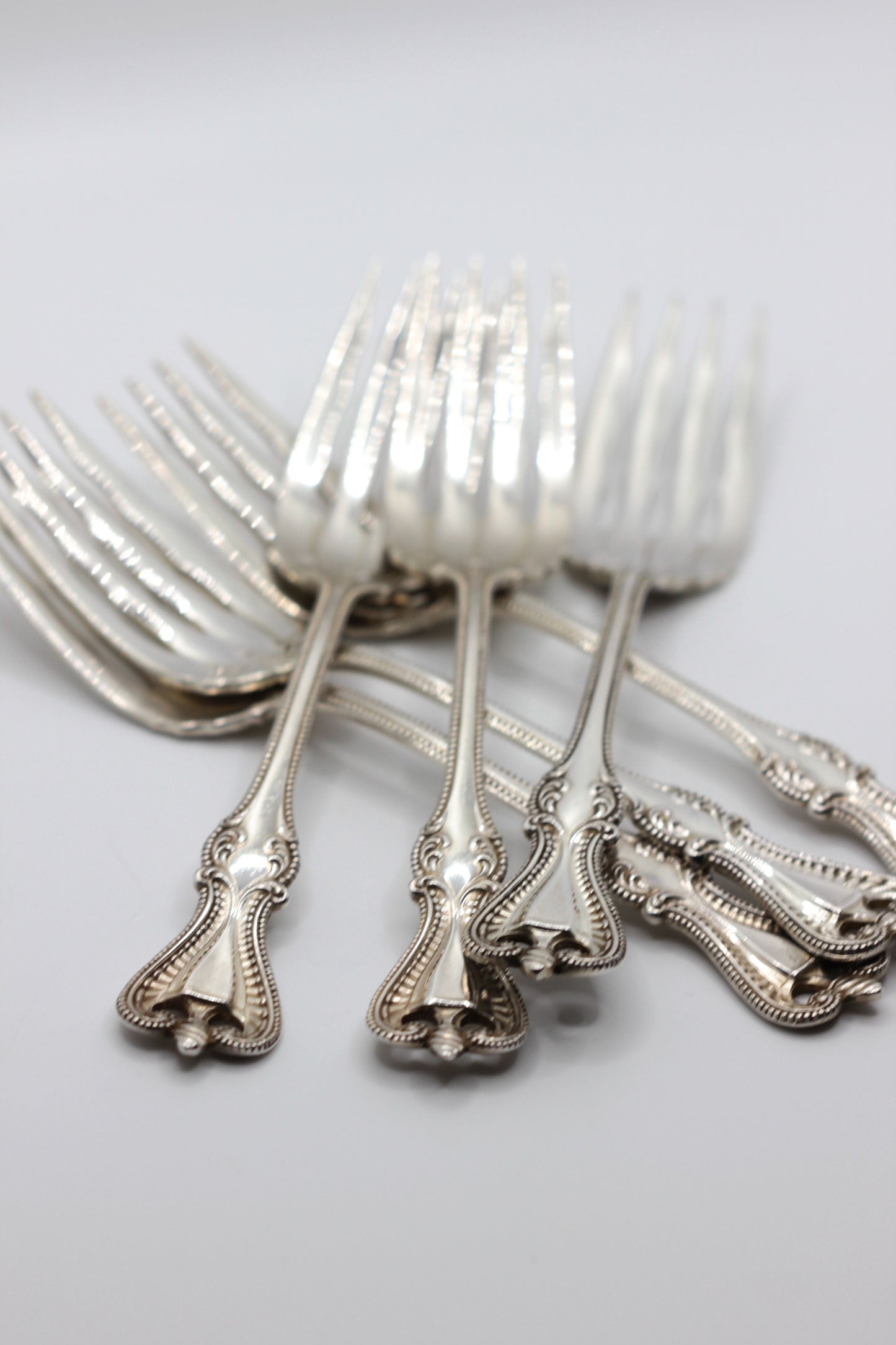 Silver desert forks