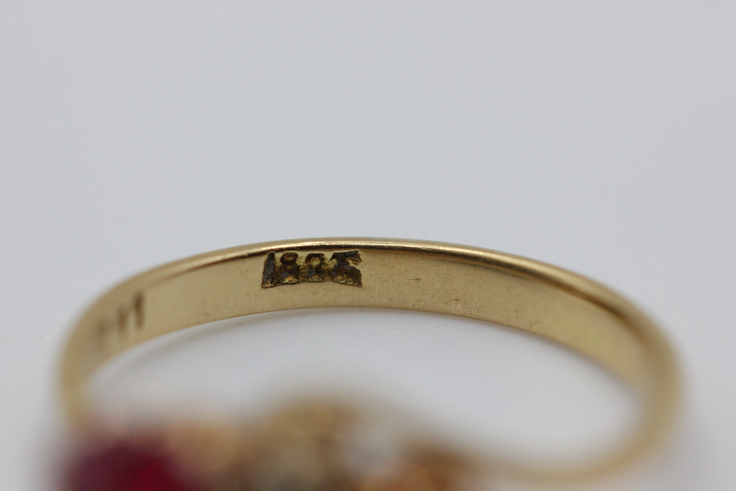 Ruby and diamond ring