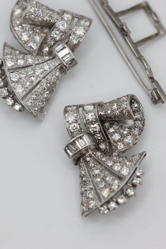Art Deco diamond brooch