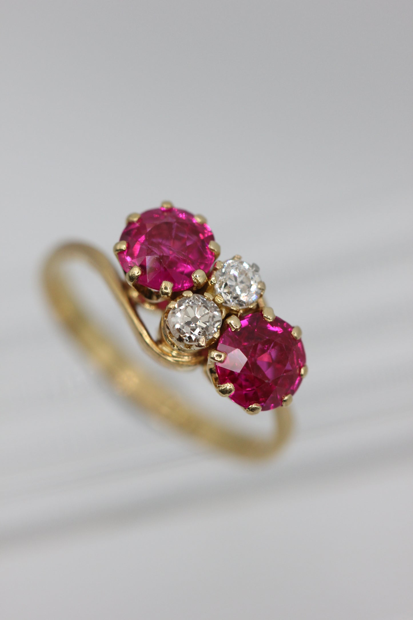 Ruby and diamond ring
