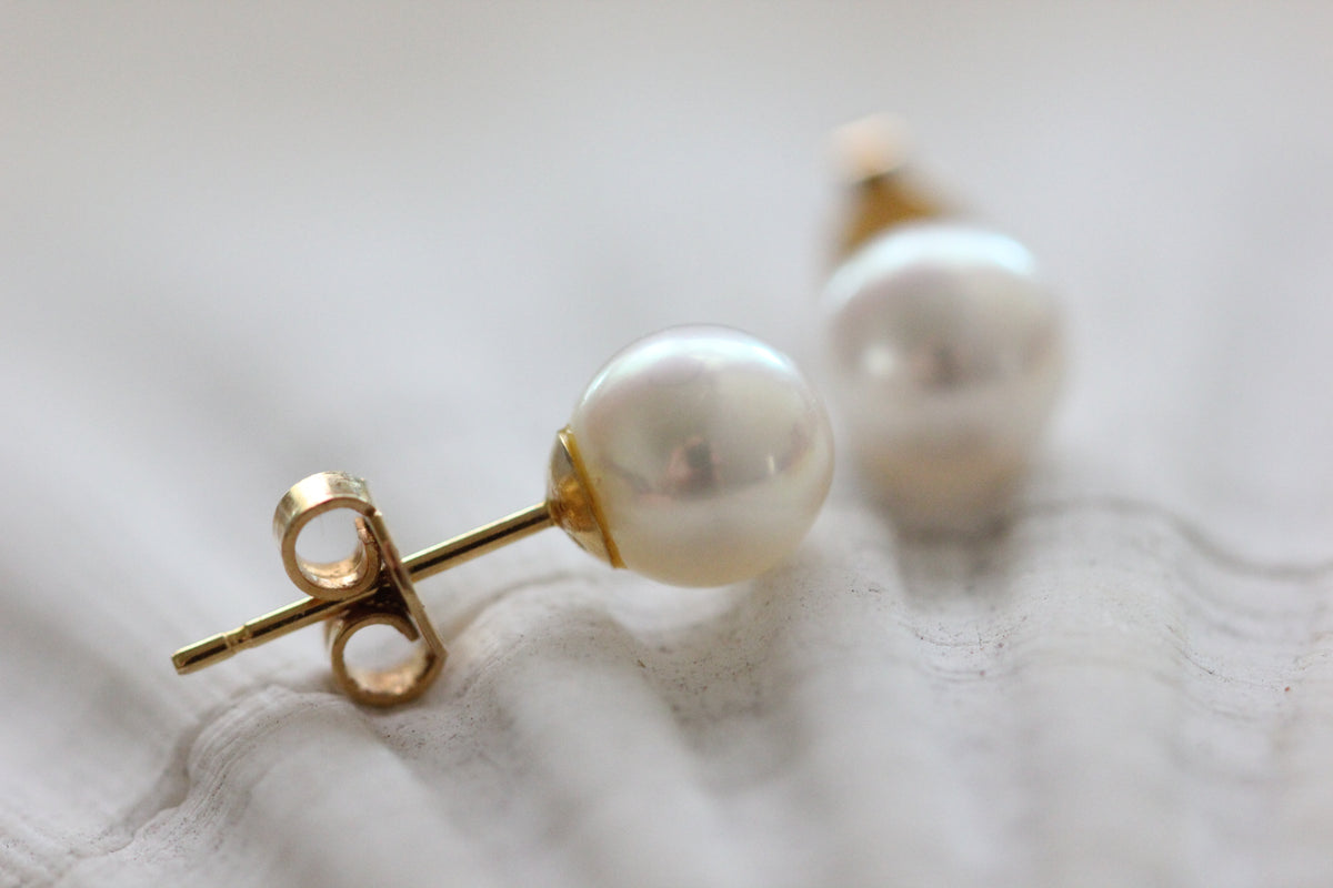 Mikimoto pearl studs