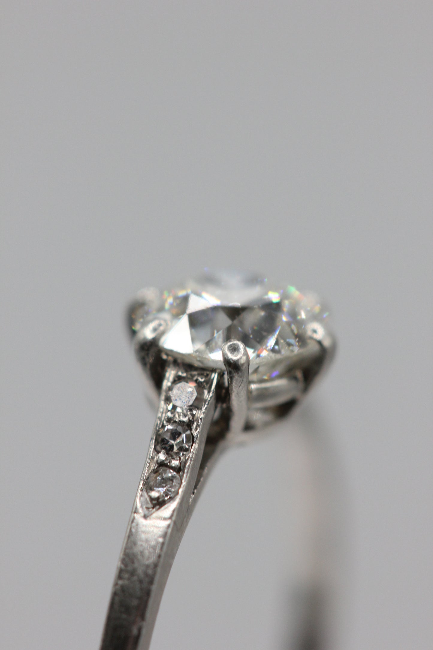 Diamond solitaire ring