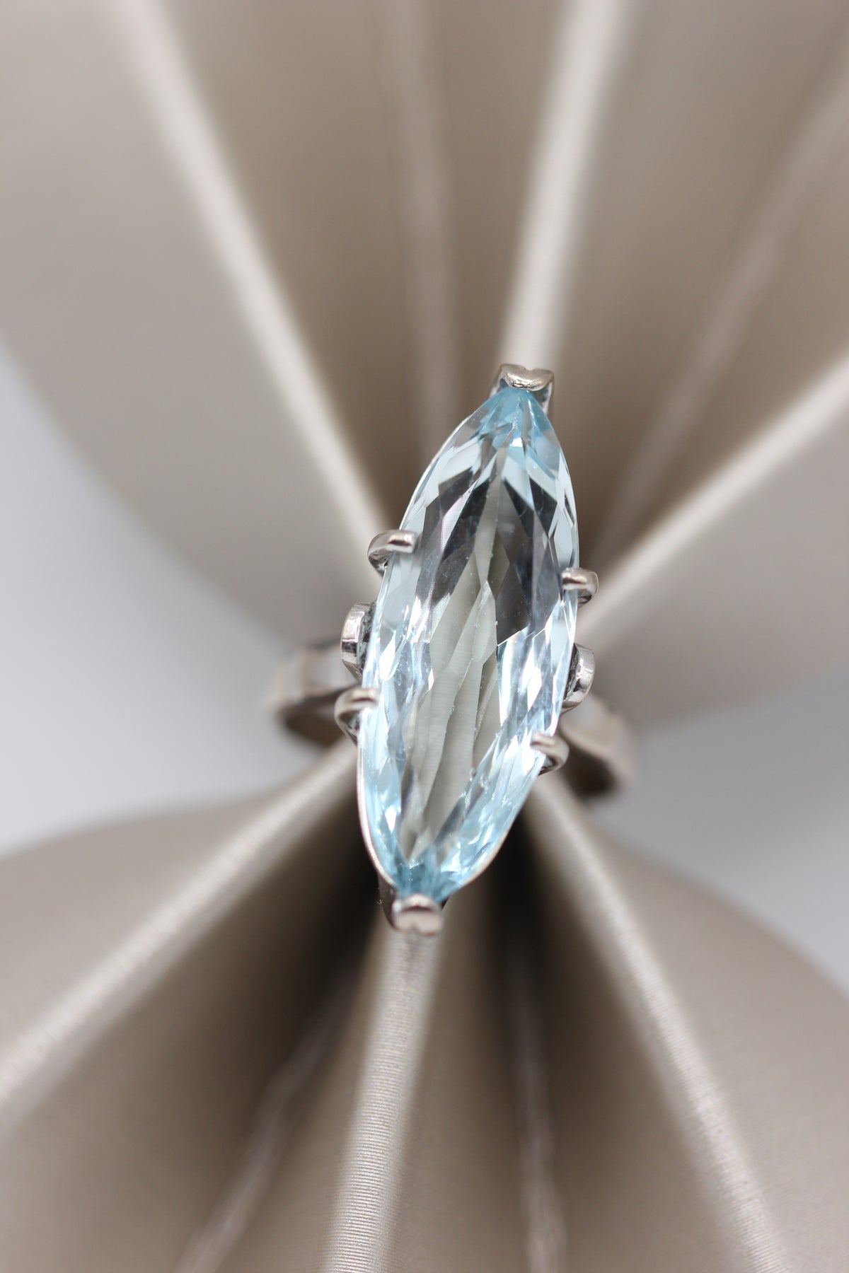 Aquamarine cocktail ring