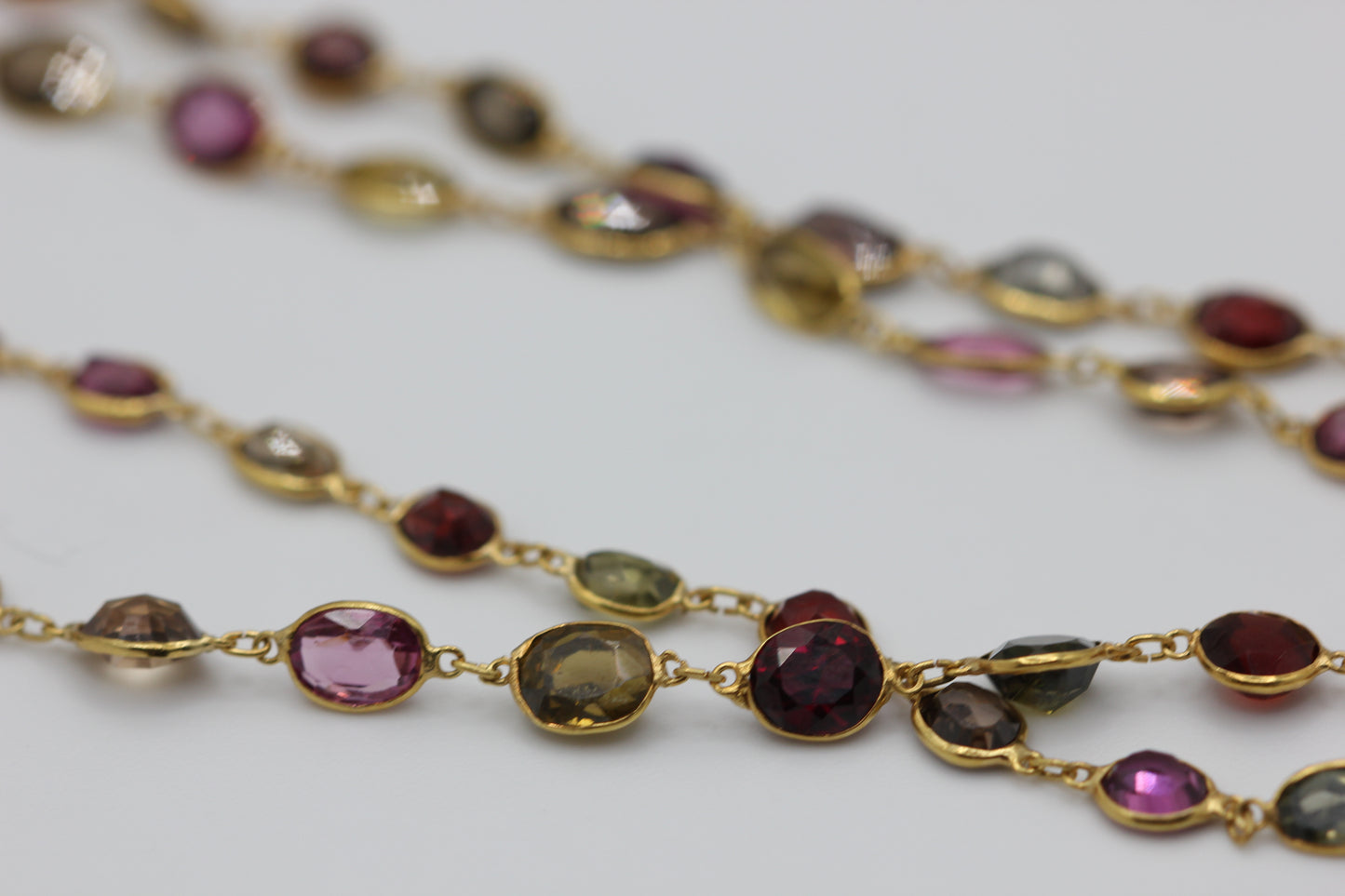 Multi gemstone necklace