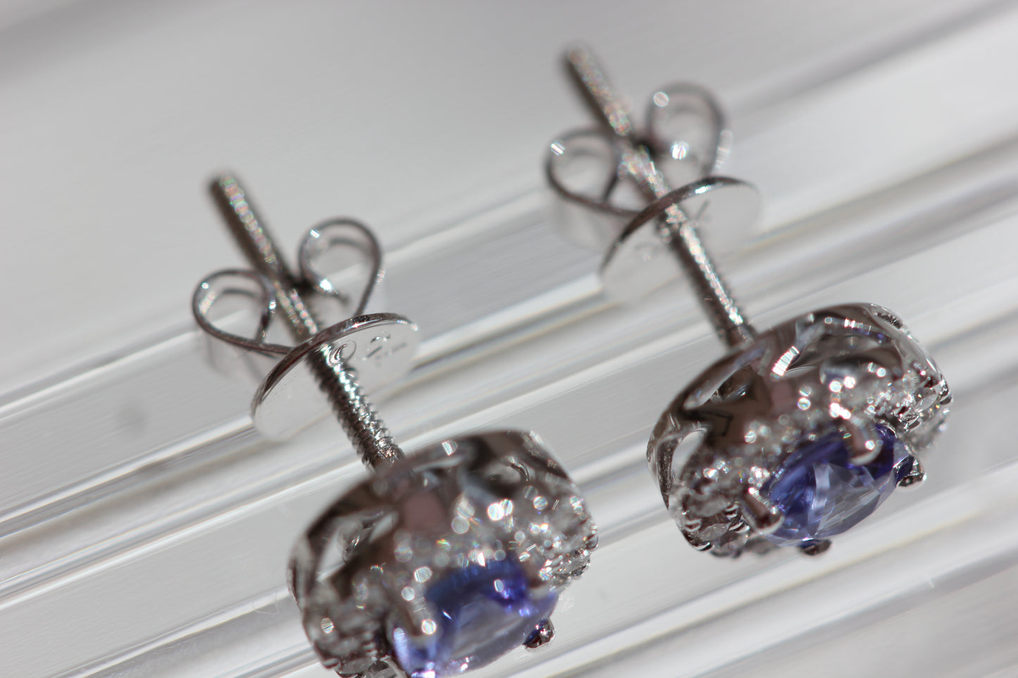 Tanzanite studs