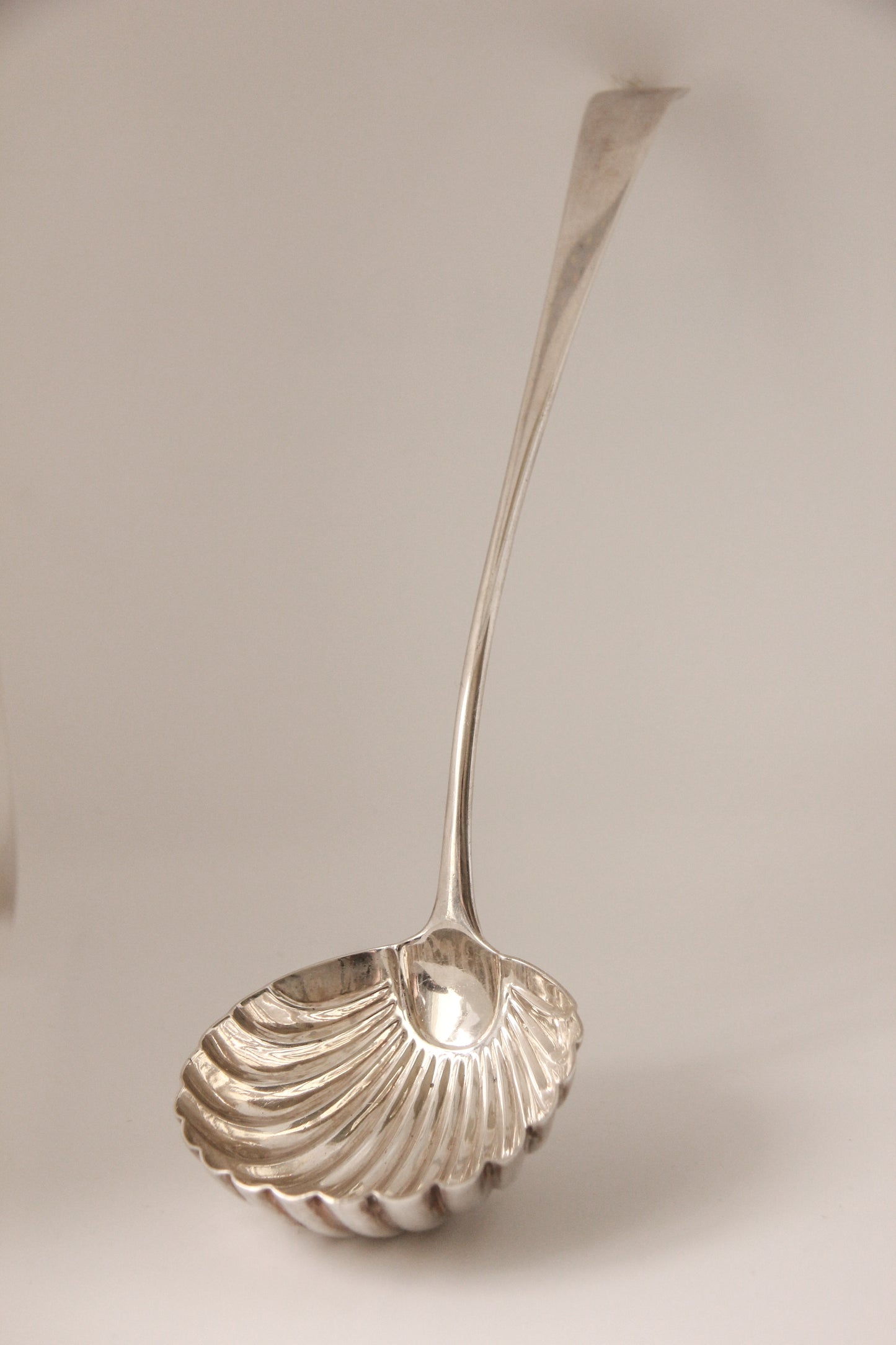 Solid silver ladle