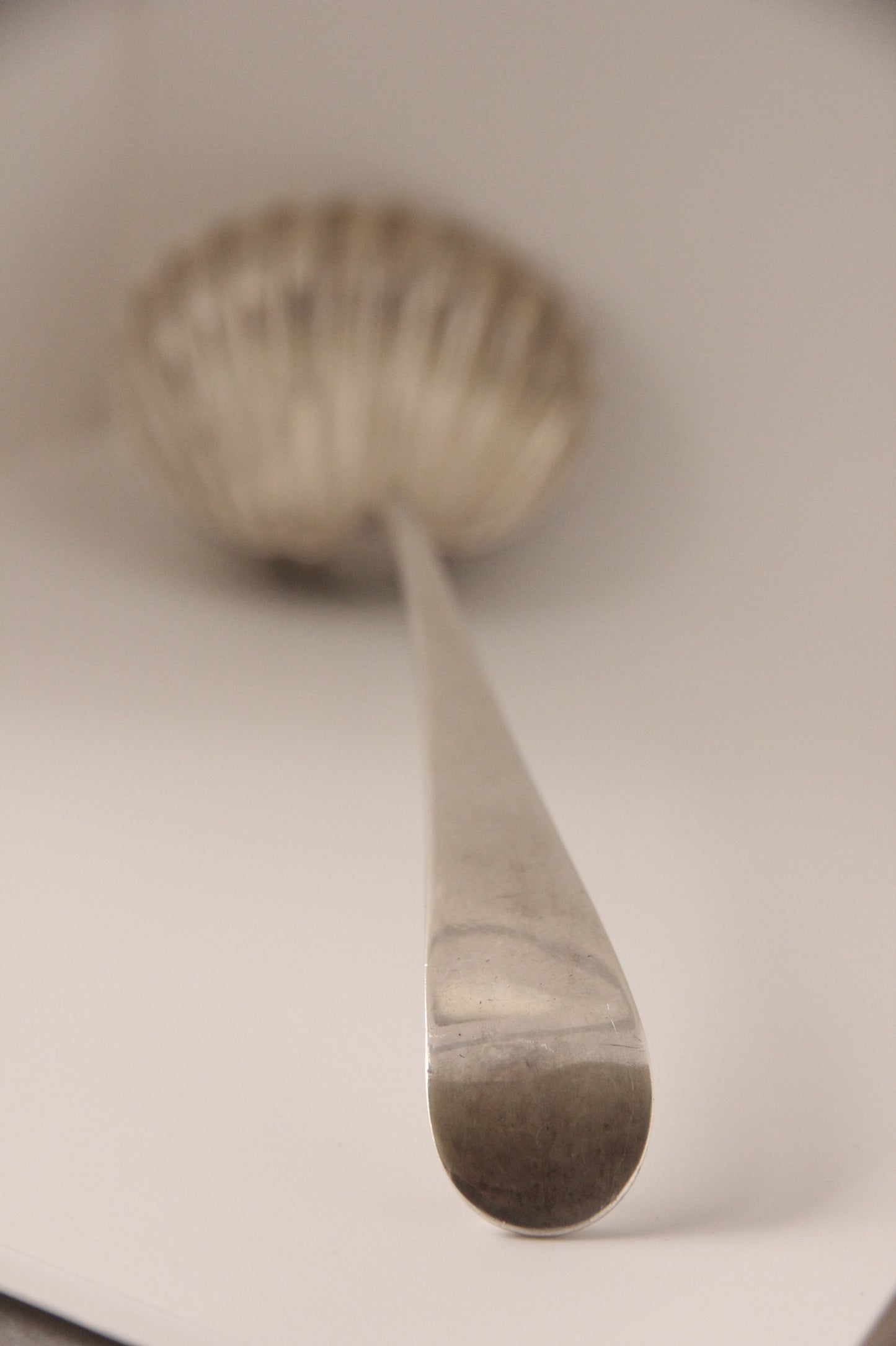 Solid silver ladle